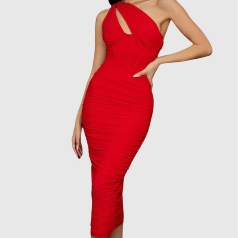 NEW!! Blondie Boutique Veronica Dress Red Medium